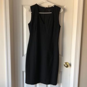 V neck black Ann taylor dress